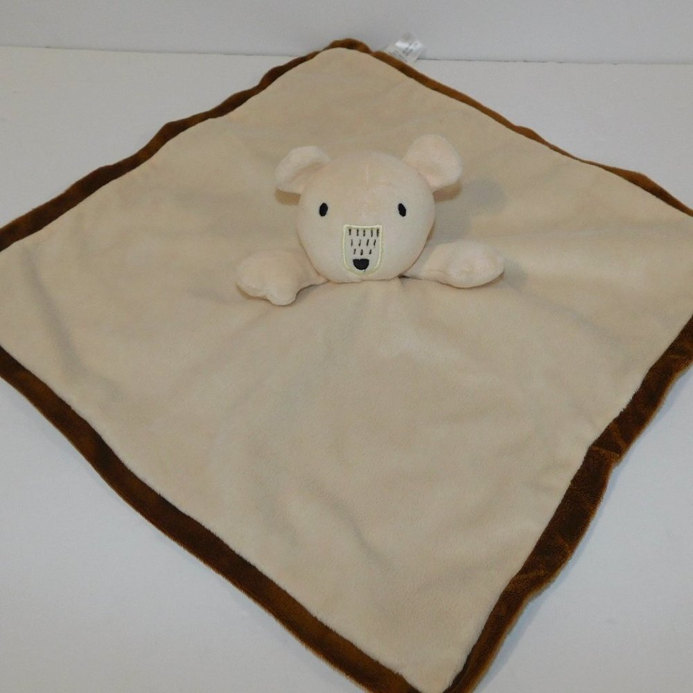 First Impressions Koala Teddy Bear Cream Brown Plush Security Blanket Lovey nunu